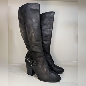 NWOT Black Knee-High Women's Boots Wide Calf : Never Worn
